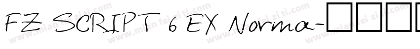 FZ SCRIPT 6 EX Norma字体转换